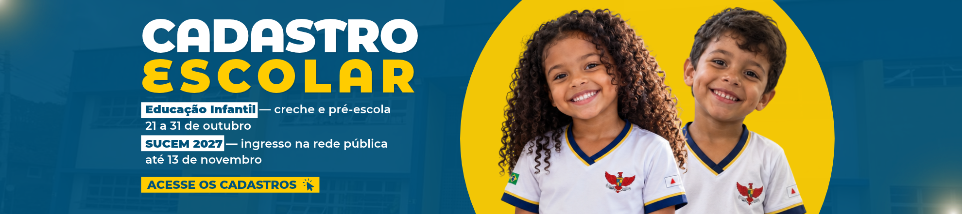 Banner Cadastro Escolar